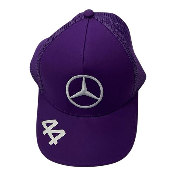 Lewis Hamilton Mercedes-AMG Petronas F1 Team Purple Trucker Hat Adjustable - Picture 1 of 7